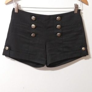 Vivayou cuffed pinstripe lined sailor shorts